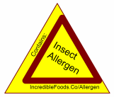 Insect allergen warning